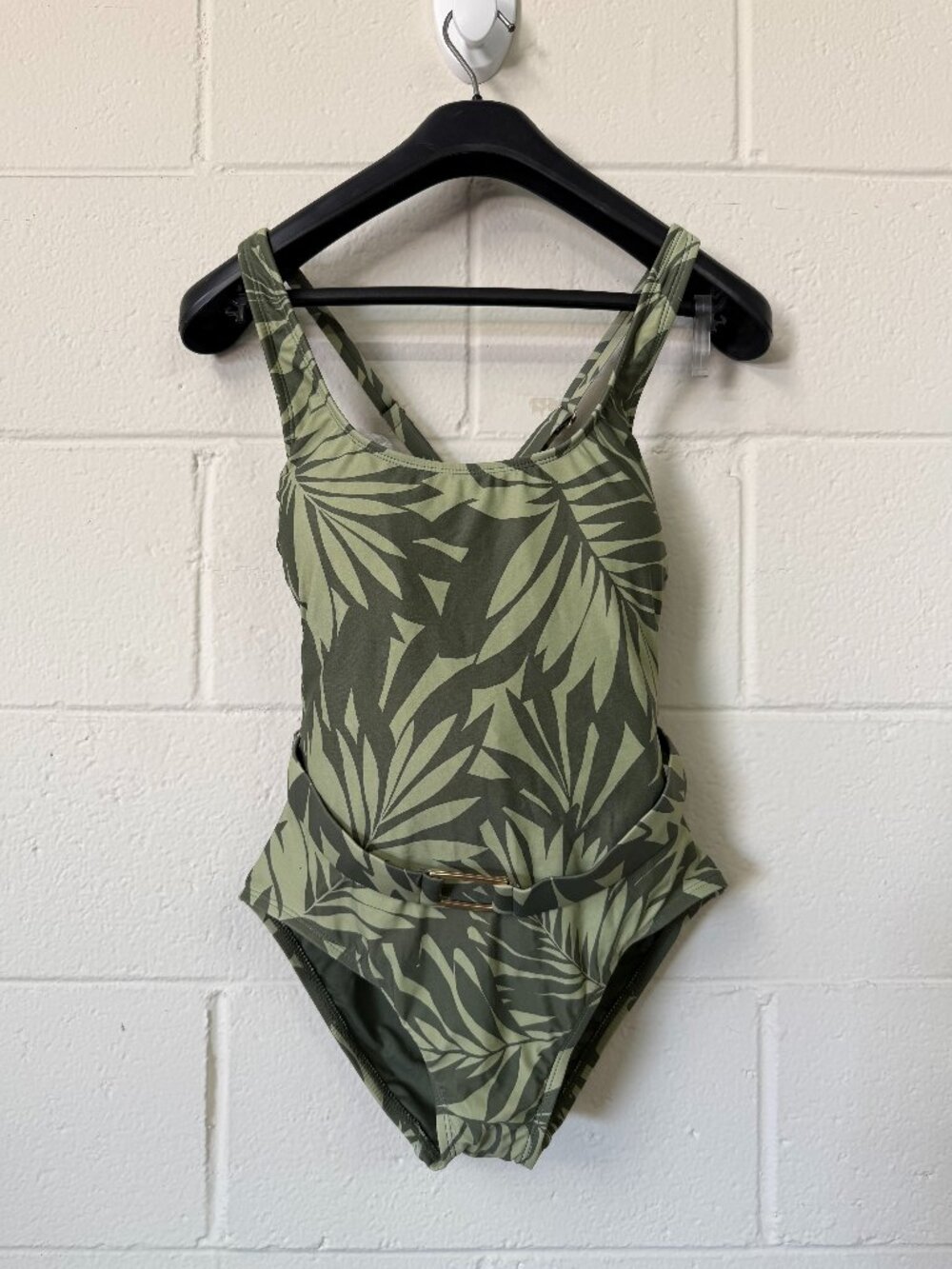 NWT Land's End Green Floral One Piece Swimsuit